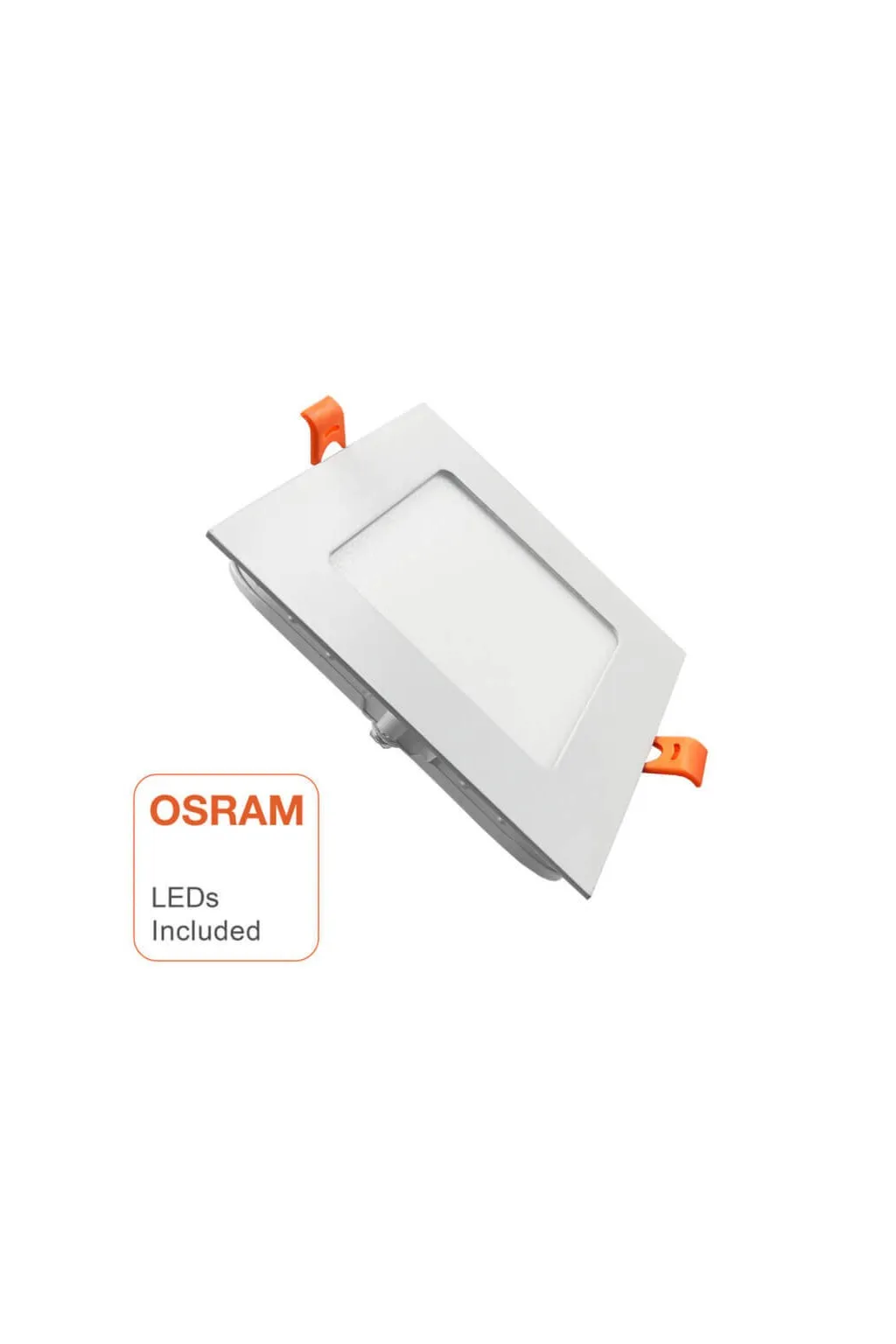 Comprar Slim LED Square Plate 8W - Iluminação de teto embutida
