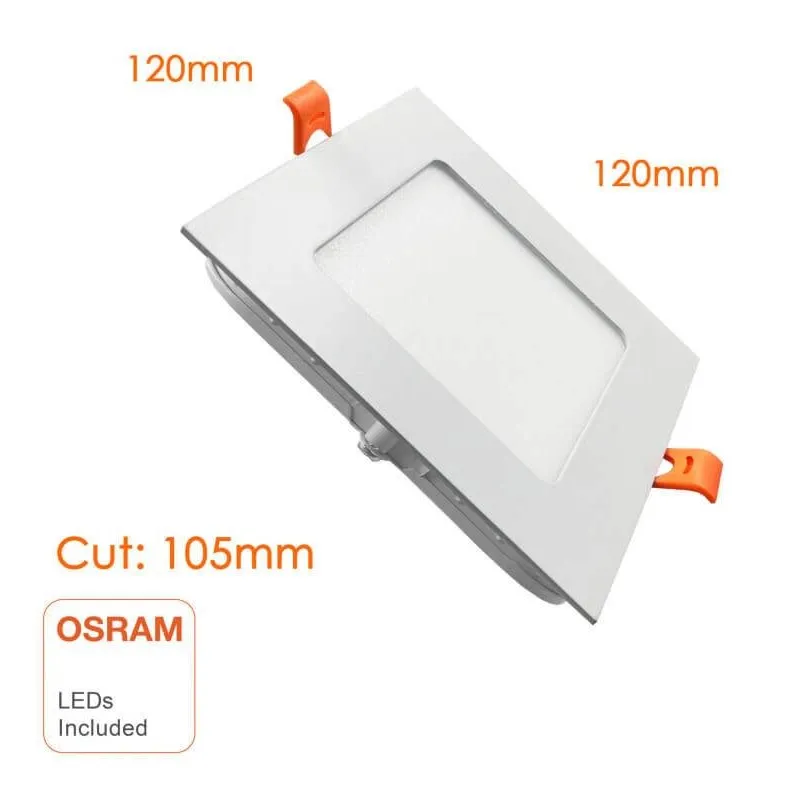 Plaque Slim LED Carrée 8W OSRAM | Ibérica de Iluminación