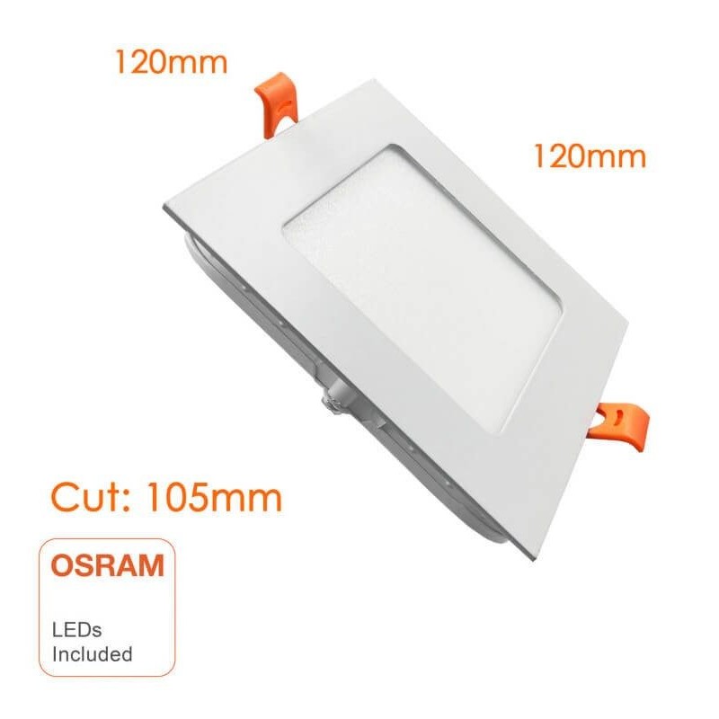 Slim Square LED Panel 8W 105mm UGR19 OSRAM | Ibérica