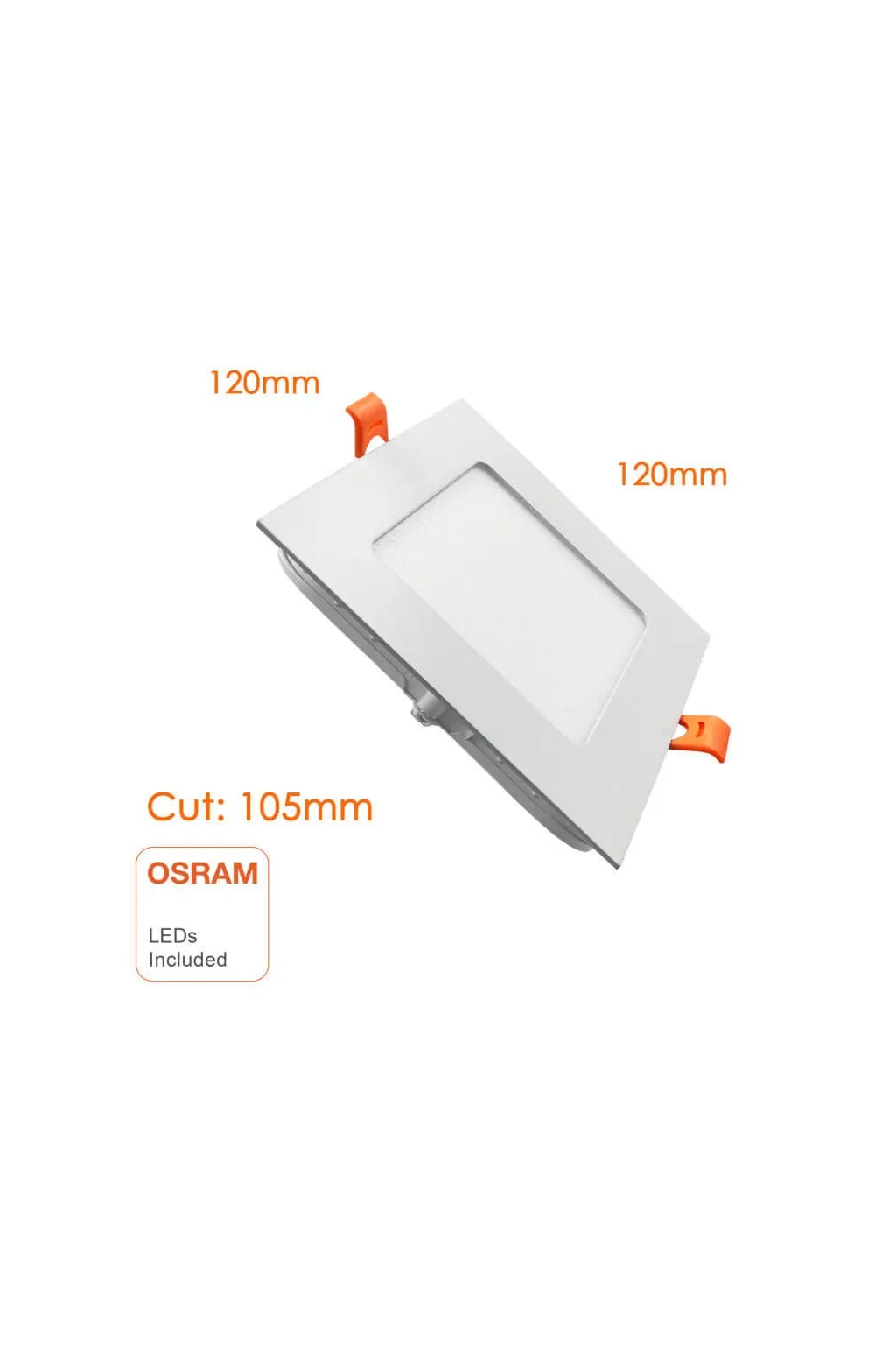 Comprar Placa Slim LED Cuadrada 8W - OSRAM CHIP DURIS E 2835