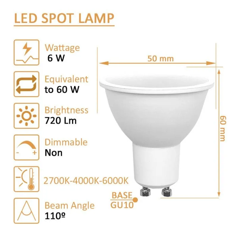 Dichroïque LED 6W GU10 100° OSRAM | Ibérica de Iluminación