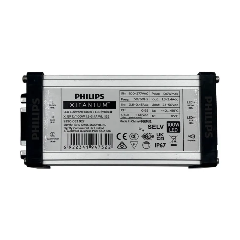 Driver Philips XITANIUM pour luminaires LED jusqu'à 150W