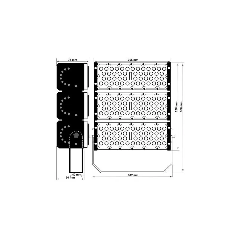 MAGNUM DOB LED Floodlight 150W 21000lm OSRAM | Ibérica