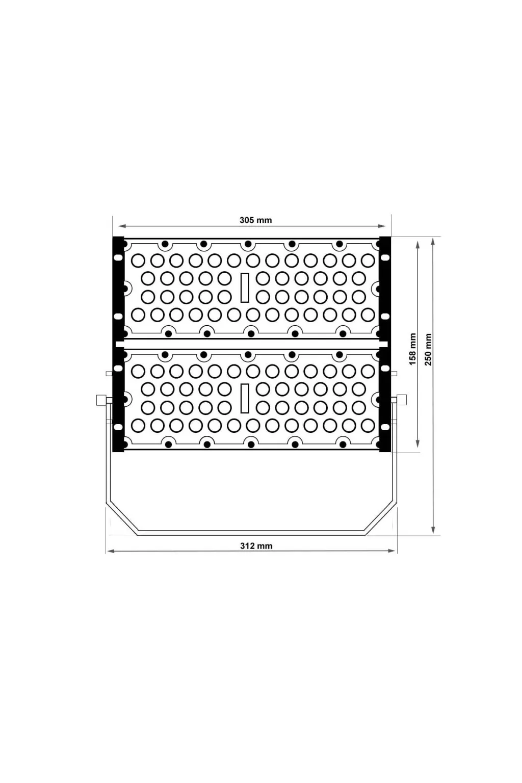 Comprar LED Projector 100W DOB MAGNUM OSRAM Chip SMD3030-3D 180Lm/W 25º