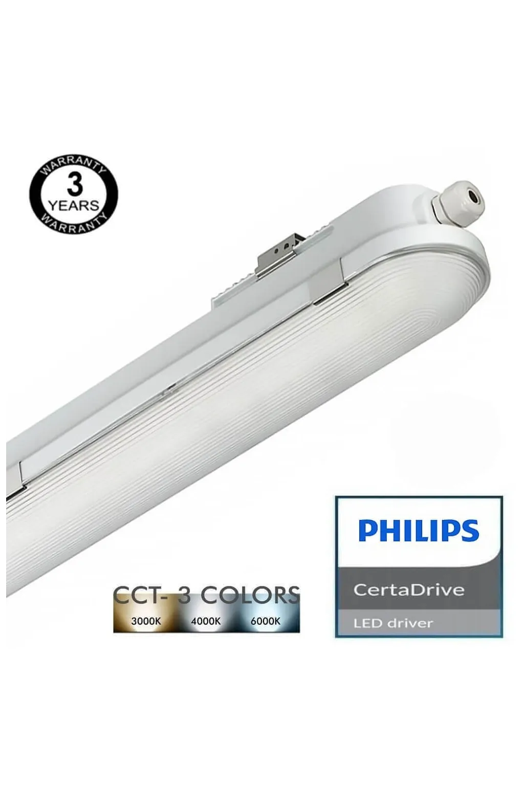 Comprar Regleta Estanca LED 120cm Philips Driver COREPLUS 40W - CCT