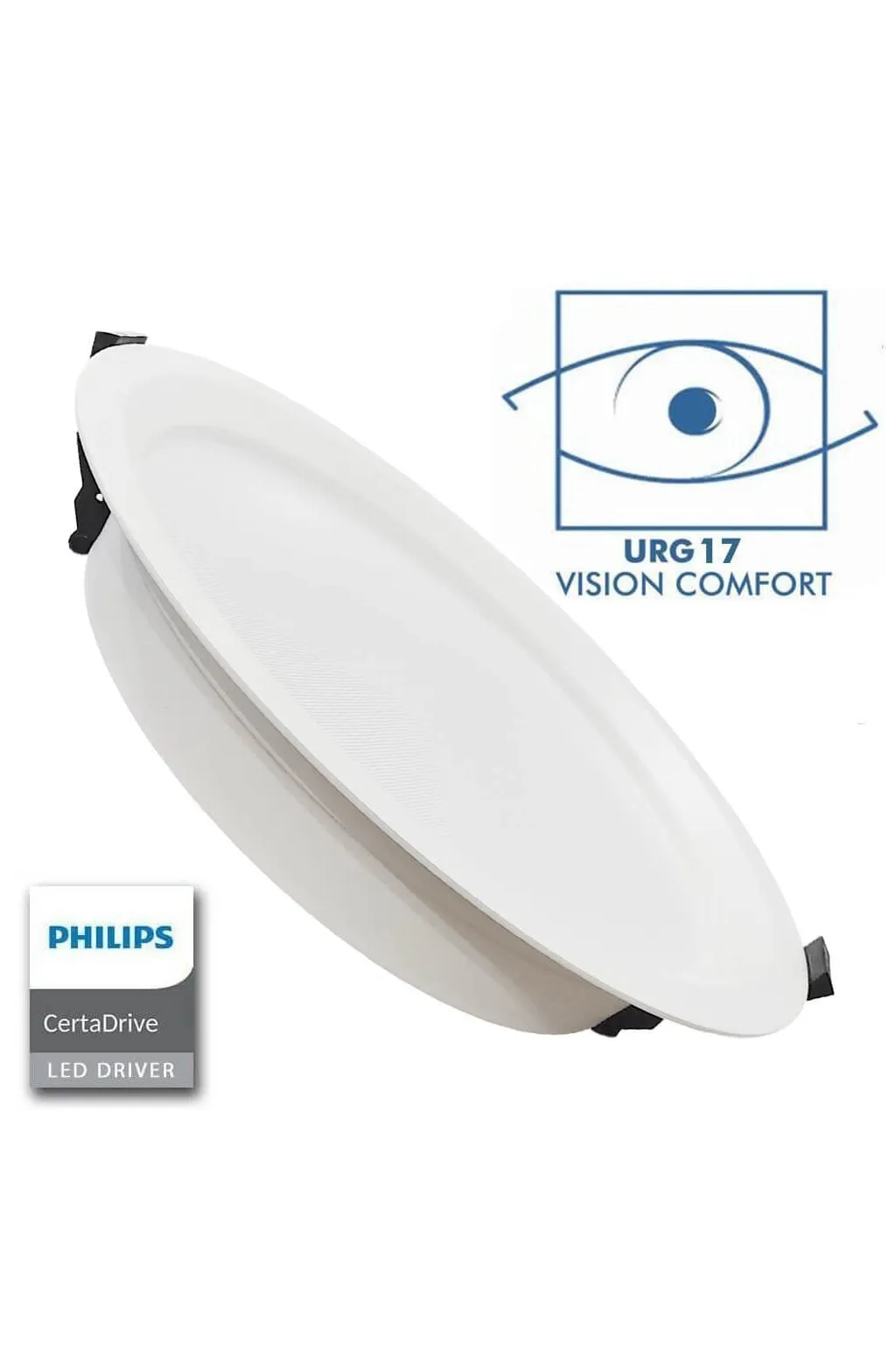 Buy 44W LED Downlight Round - Philips CertaDrive - CCT - UGR19- CRI+90