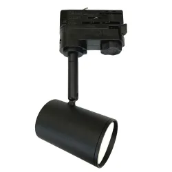 BLACK 3-Phase Track Spotlight GU10 Lamp - Best Price Guarantee