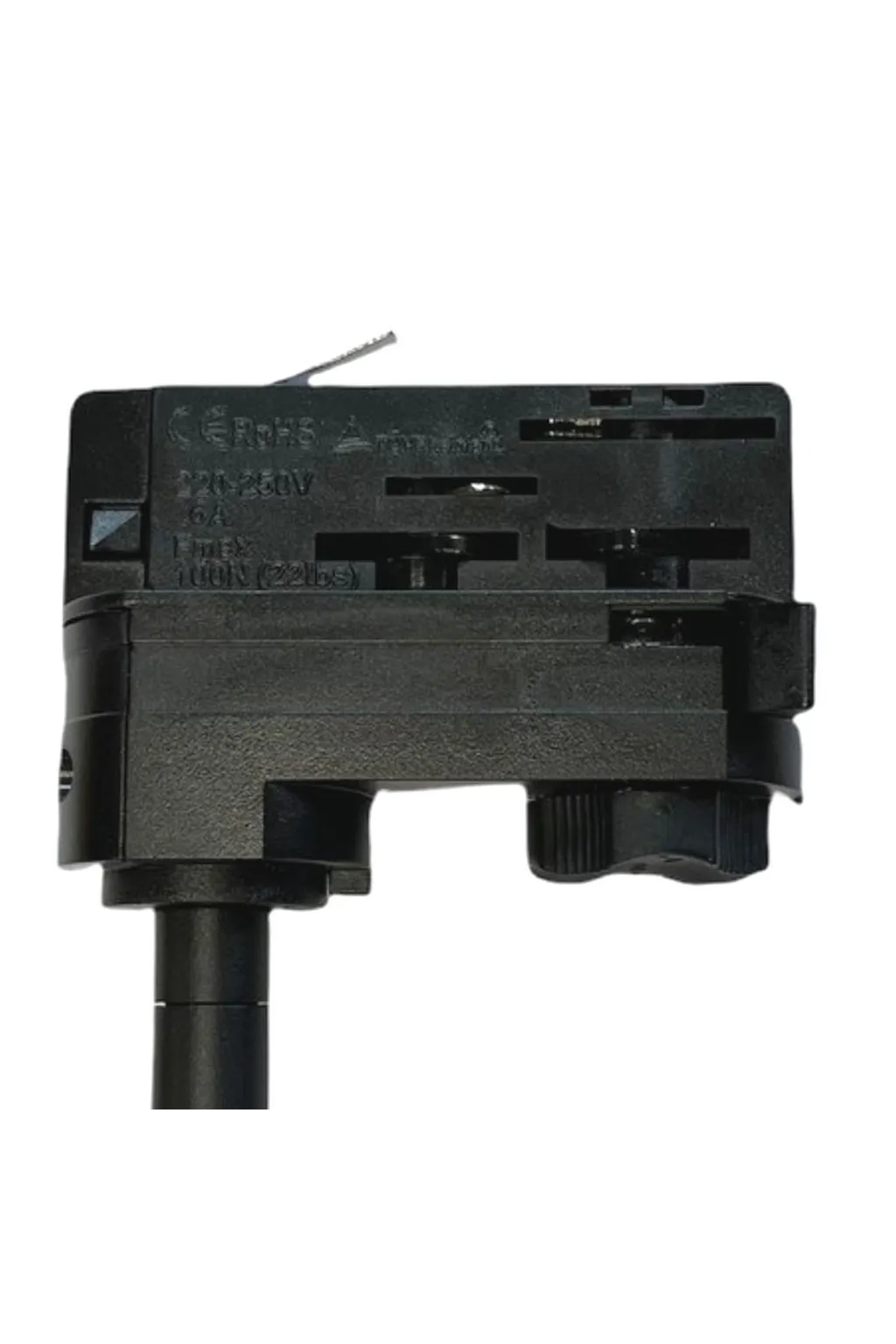 Faretto NERO Lane per Lampadina GU10 - TRIFASE