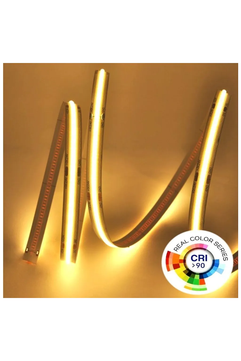 Striscia LED COB 24V | 320 LED/m | 5m | FLIP CHIP | 1200Lm | 12W/M ...