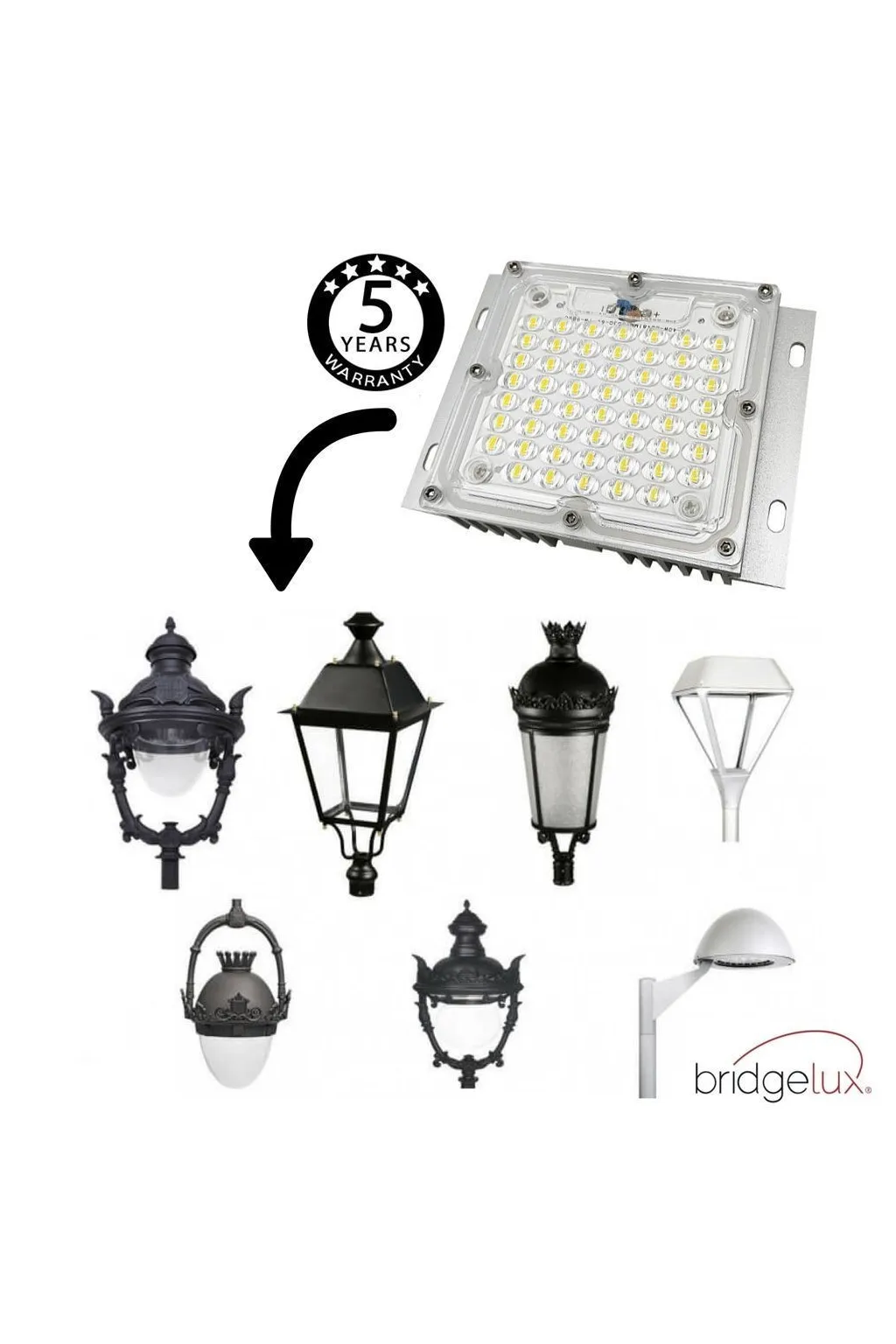 Buy Module LED 40W Street Light LUMILEDS + Steel plate