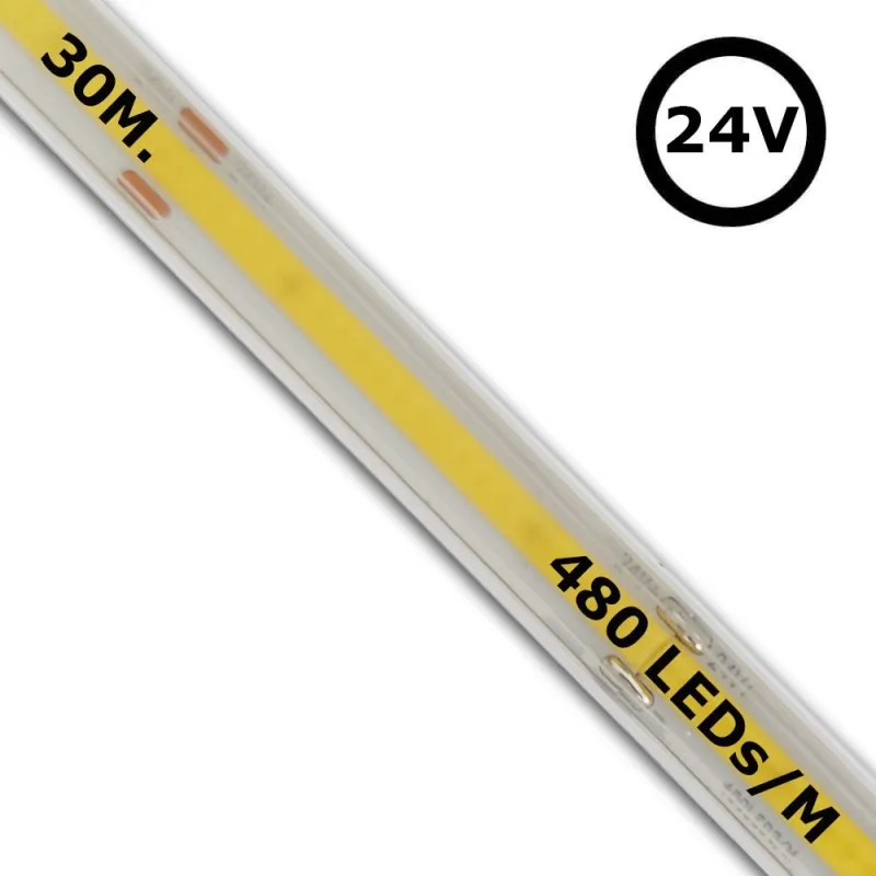 ▷ Buy LED Strips COB 24V 30m IP20 Indoor【Dimmables】- Factorled