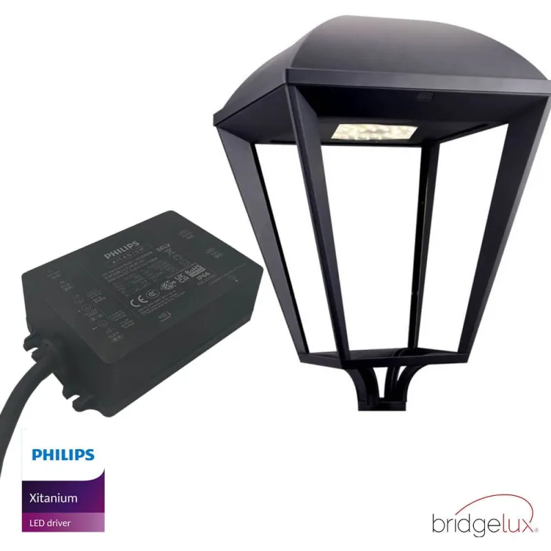 ▷ Apparecchio LED Nero Philips VILLA ELITE 65W Bridgelux - Dimmerabile