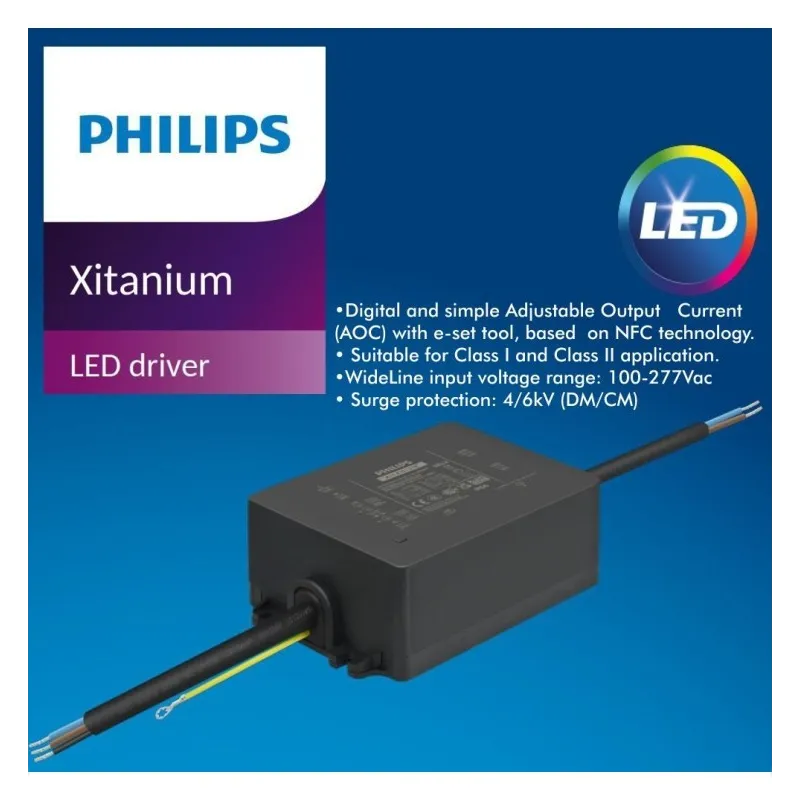▷Philips VILLA ELITE 65W Bridgelux Black Outdoor StreetLight - Dimmable