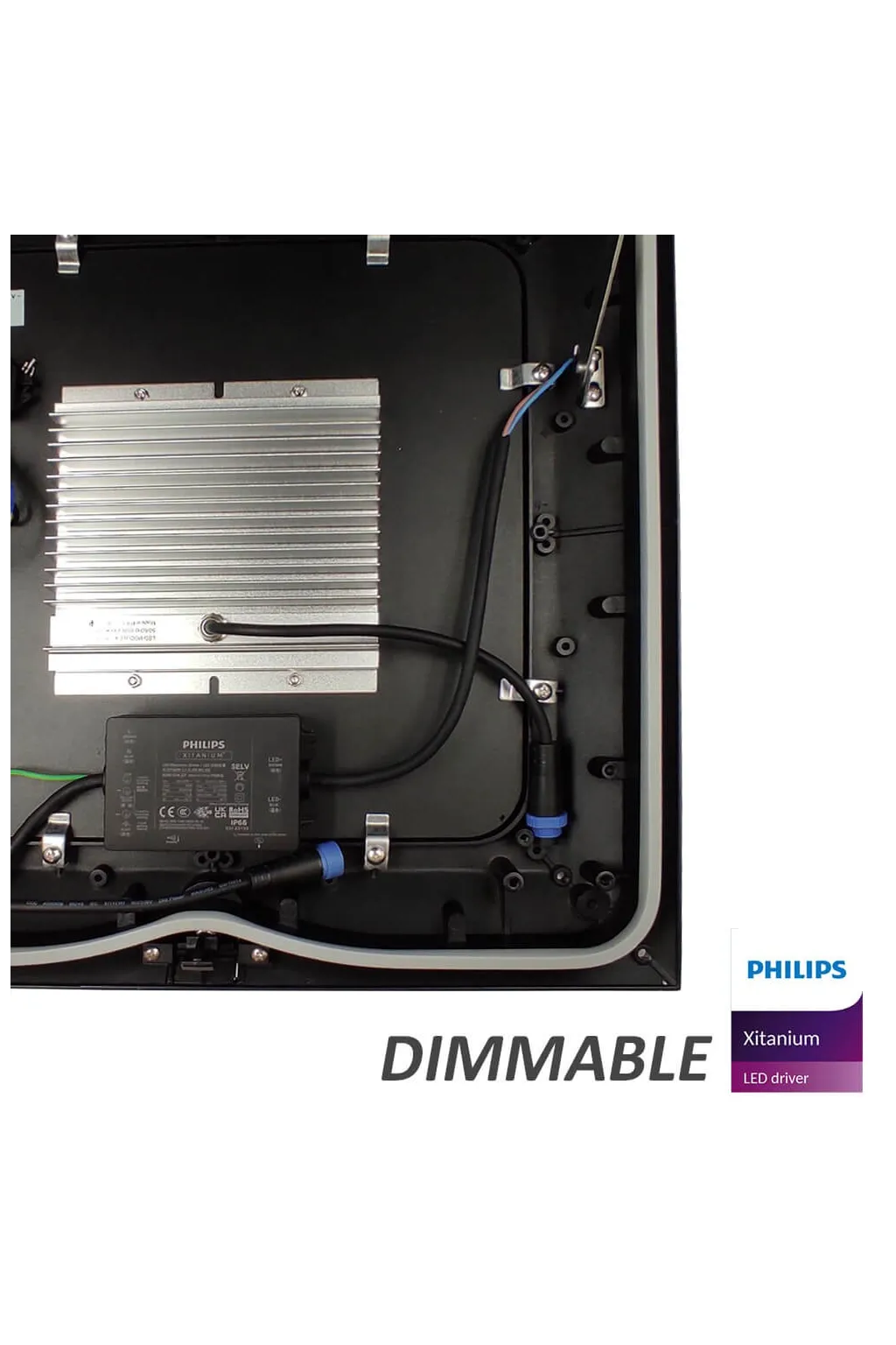 ▷Réverbère Extérieur Noir Philips VILLA ELITE 65W Bridgelux - Dimmable