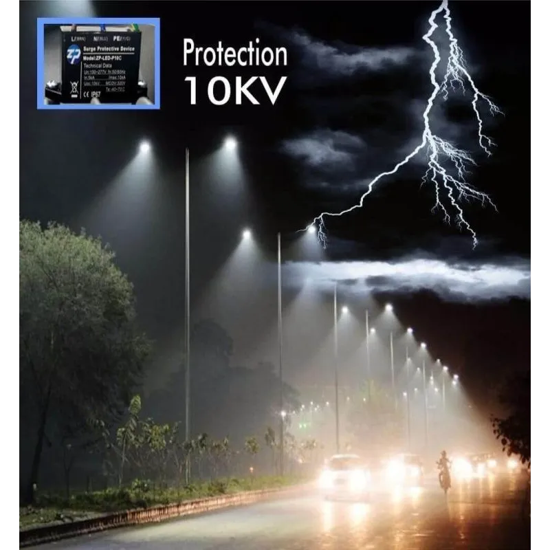 ▷Réverbère Extérieur Noir Philips VILLA ELITE 65W Bridgelux - Dimmable