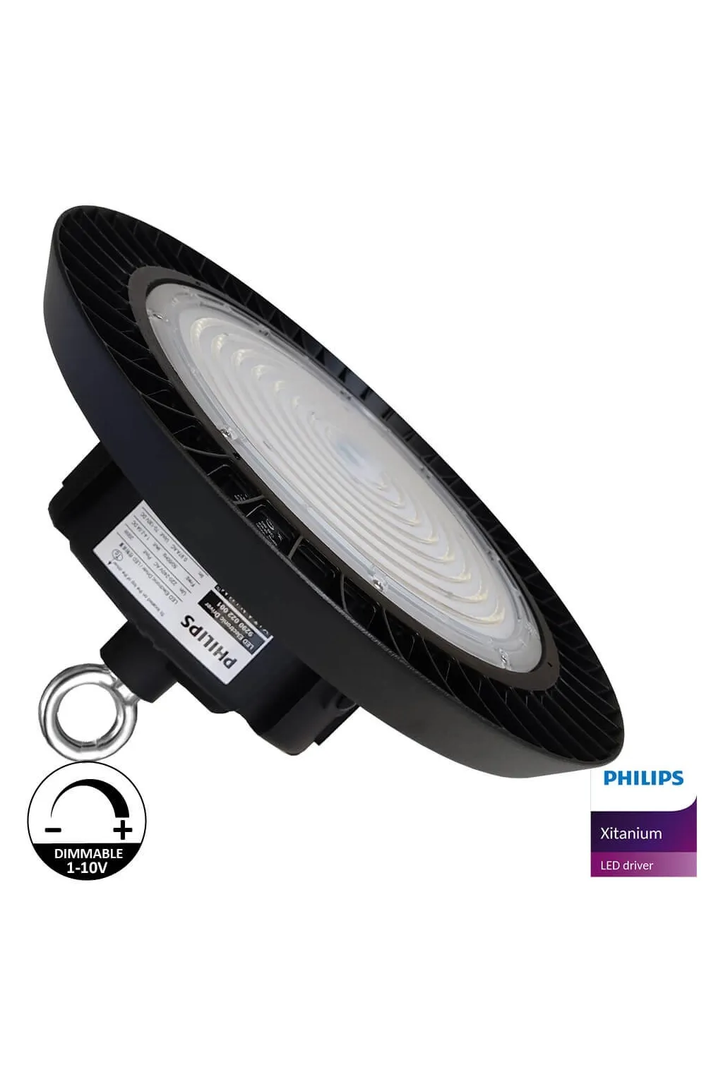▷ Campânula LED UFO 200W NEW ITALY | Driver PHILIPS | Regulável 1-10V
