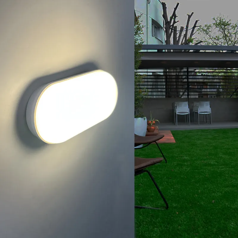 ▷ 12W 1200Lm PURELIGHT Luz de Parede Branca para interior e exterior IP65