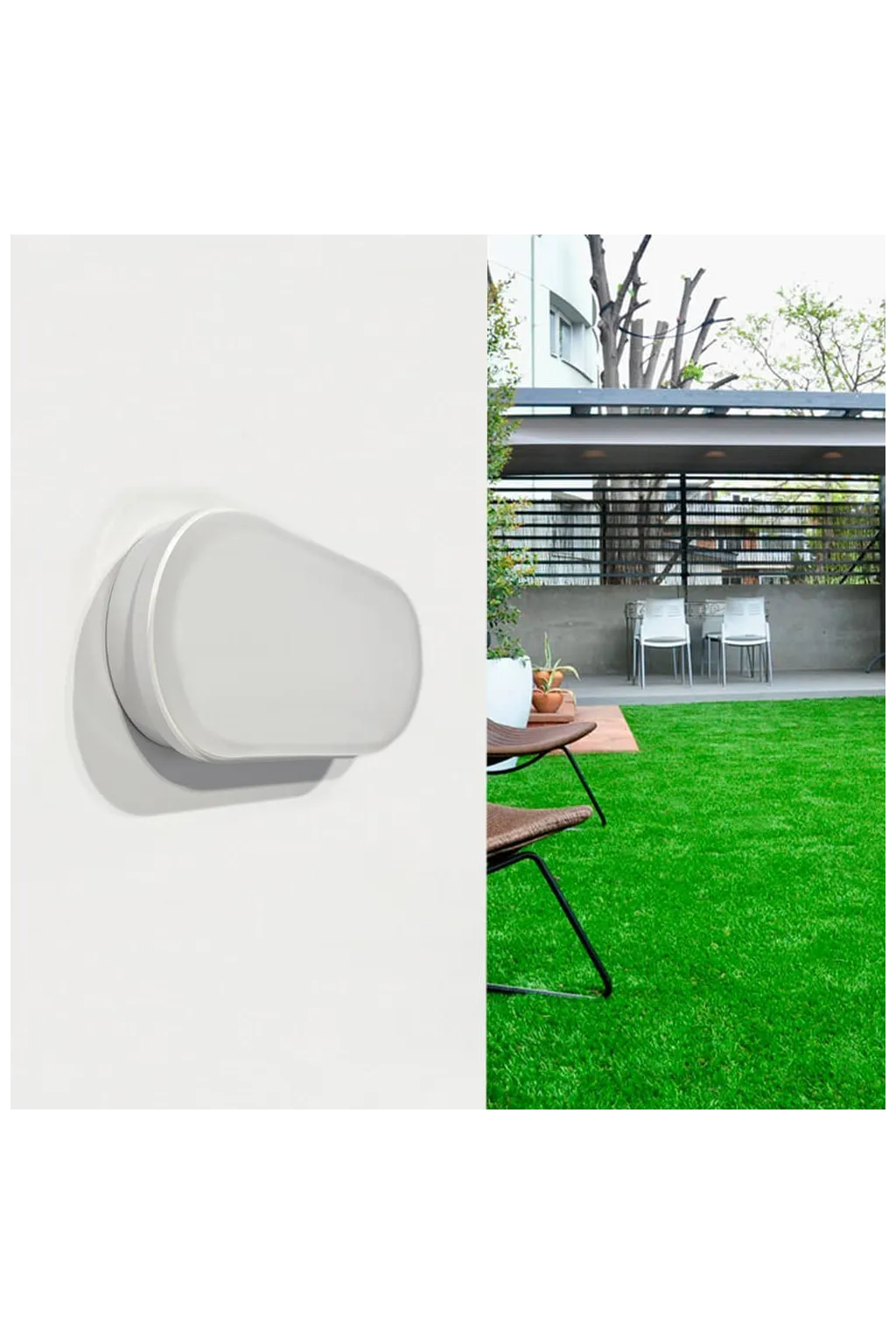 ▷ 12W 1200Lm PURELIGHT Indoor and Outdoor White Wall Light IP65
