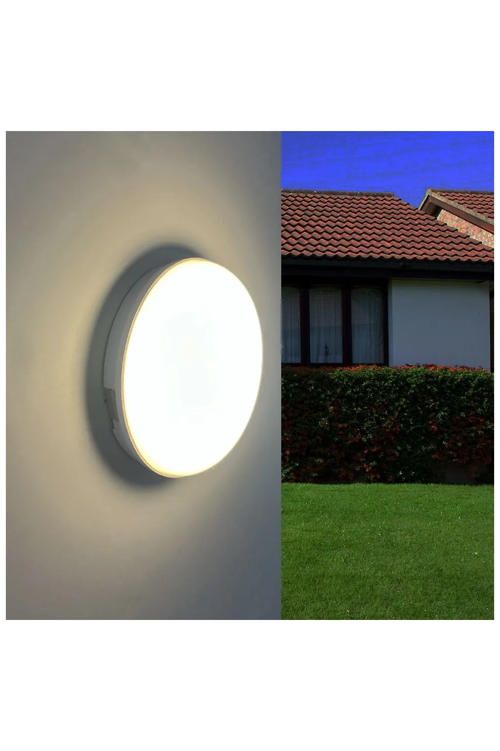 ▷ 12W PURELIGHT Indoor and Outdoor 12W White Circular Ceiling Light IP65