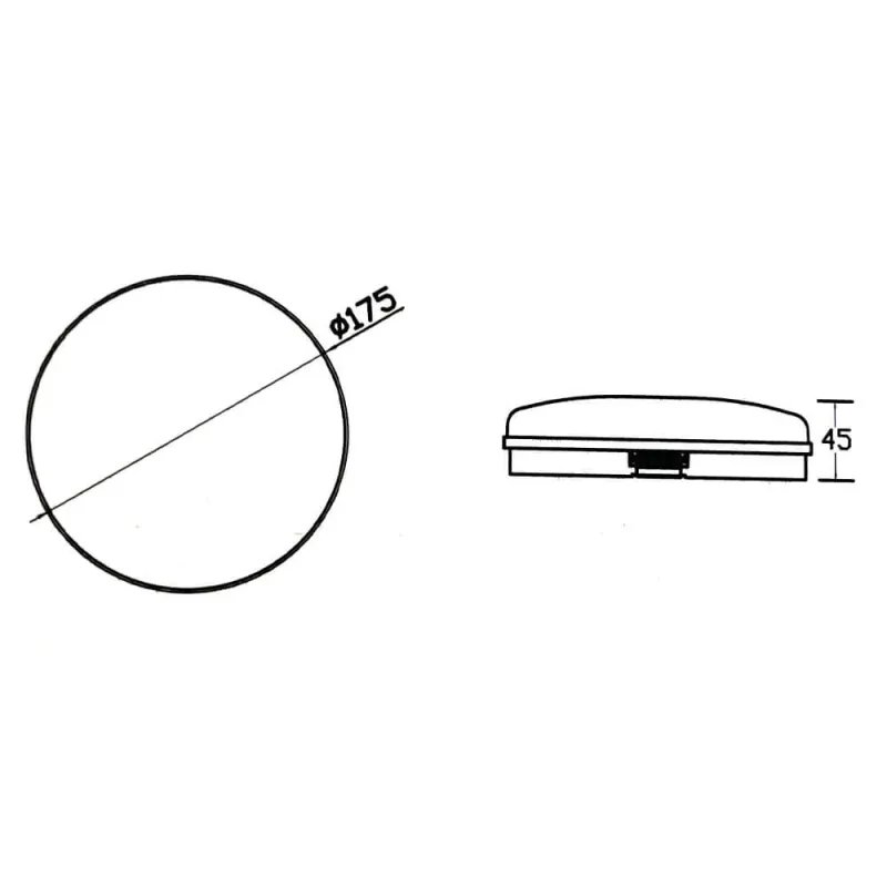 ▷ 12W PURELIGHT Indoor and Outdoor 12W White Circular Ceiling Light IP65