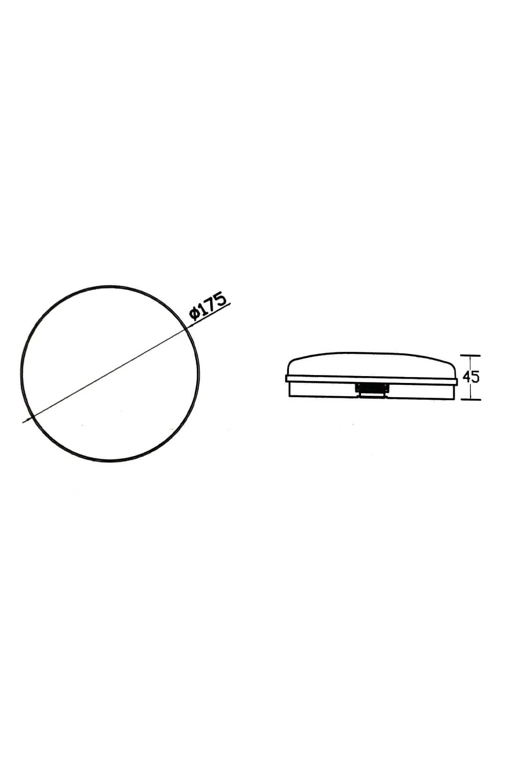 ▷ 12W PURELIGHT Indoor and Outdoor 12W White Circular Ceiling Light IP65