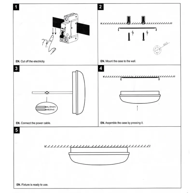 ▷ 12W PURELIGHT Indoor and Outdoor 12W White Circular Ceiling Light IP65