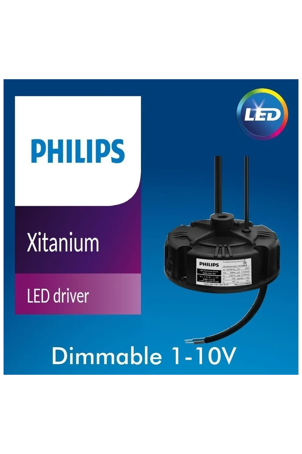 Campana LED 150W -170Lm/W- UFO NEW ITALY PHILIPS XITANIUM - 1-10V DIM