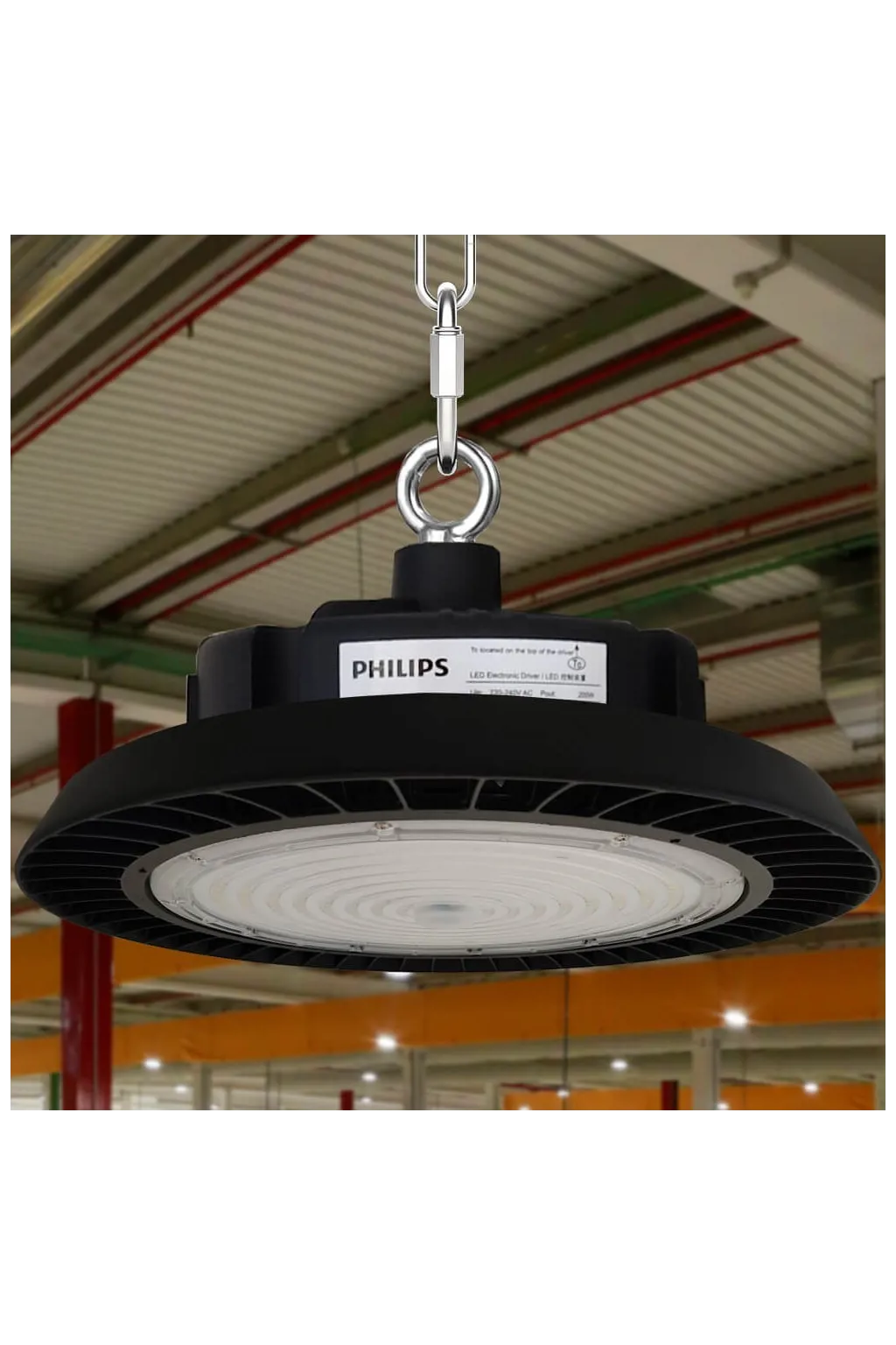 ▷ High Bay LED UFO 150W NEW ITALY | Driver PHILIPS | Dimmable 1-10V