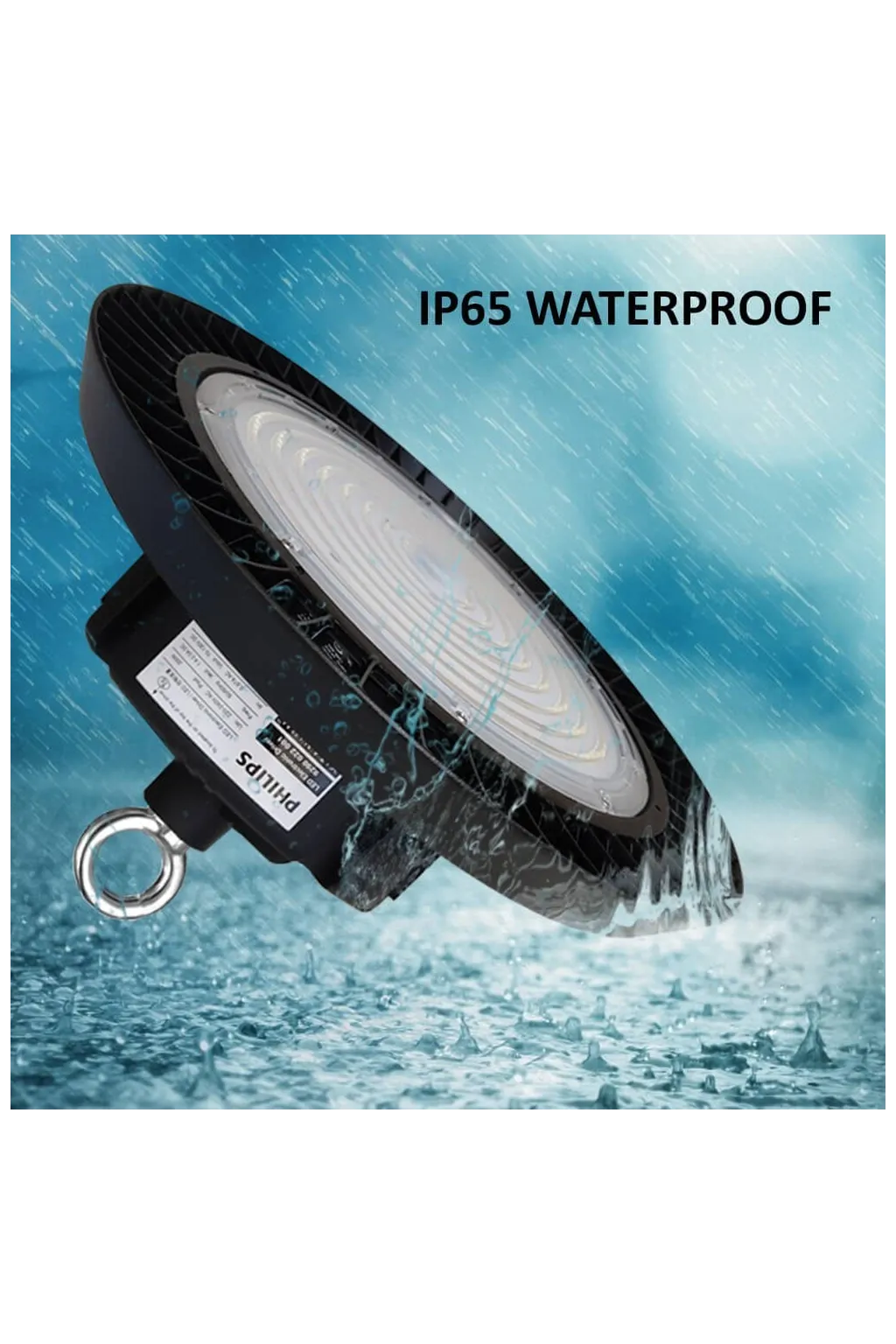 ▷ High Bay LED UFO 150W NEW ITALY | Driver PHILIPS | Dimmable 1-10V