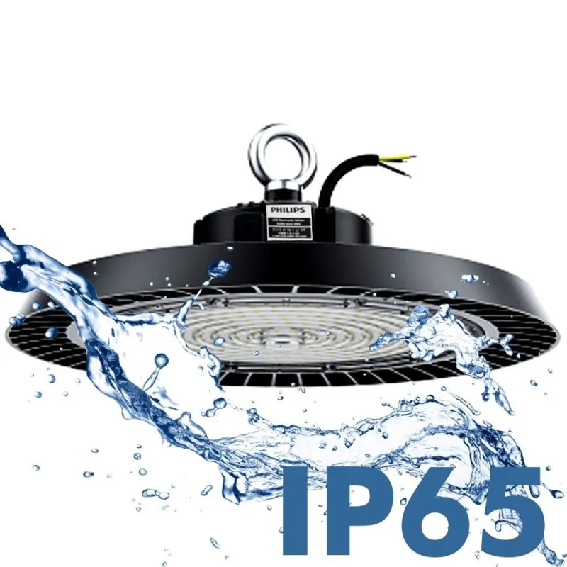 ▷ High Bay LED UFO 150W NEW ITALY | Driver PHILIPS | Dimmable 1-10V