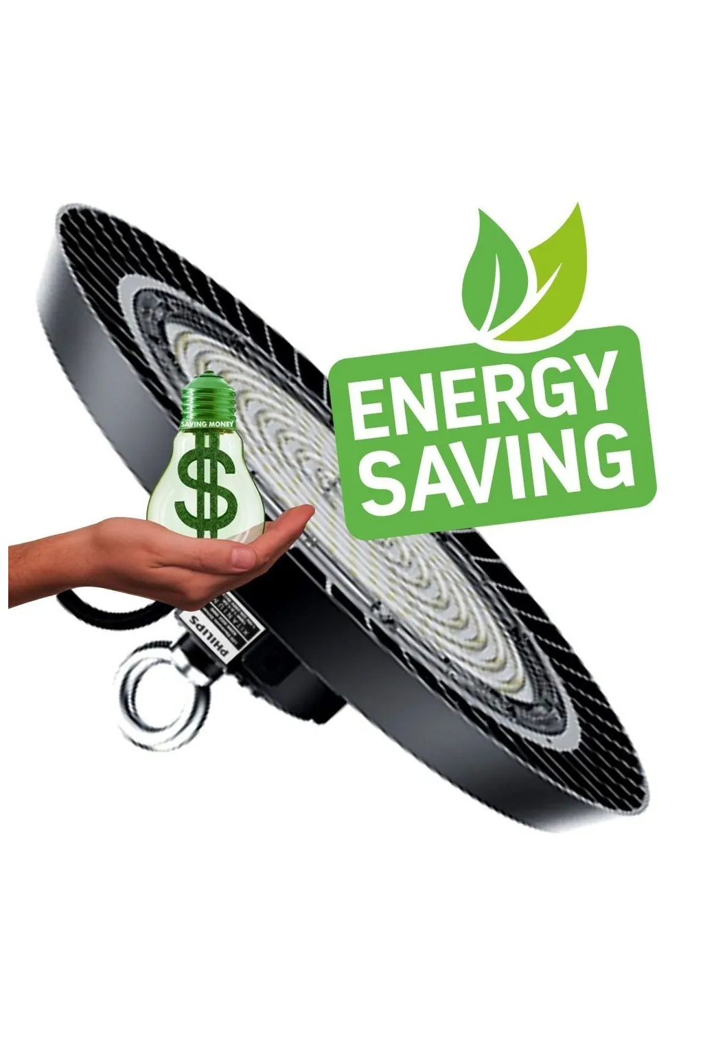 ▷ High Bay LED UFO 150W NEW ITALY | Driver PHILIPS | Dimmable 1-10V