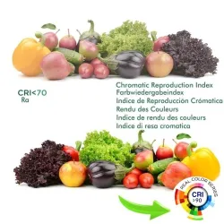 Foco LED 40W a 30W NEW MAYA Blanco Carril TRIFÁSICO Luz Seleccionable CCT