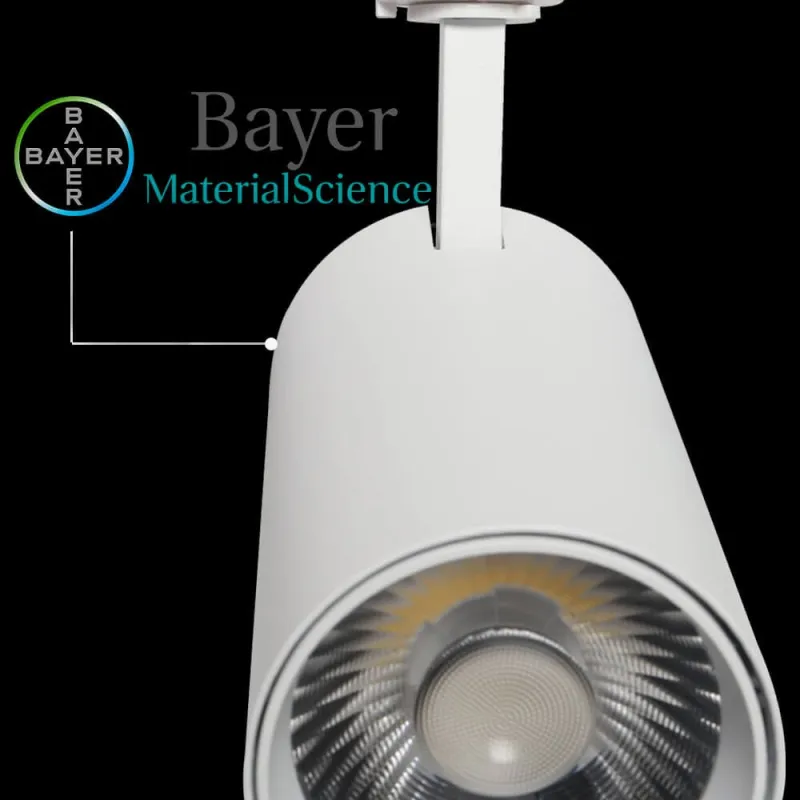 40W to 30W LED Tracklight NEW MAYA White 3-PHASE Selectable CCT Light