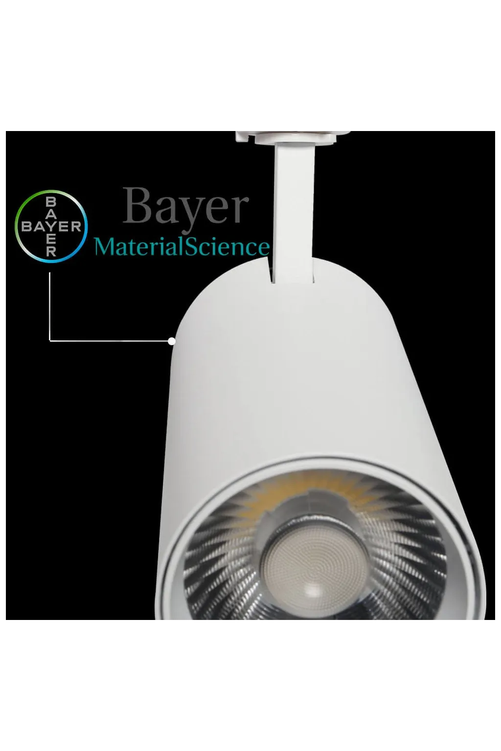 Foco LED 40W a 30W NEW MAYA Blanco Carril TRIFÁSICO Luz Seleccionable CCT