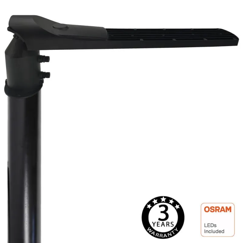▷ Lampadaire LED noir 100W AREA FLEX Orientable OSRAM Chip - Extérieur IP65