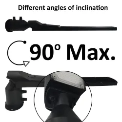 ▷ 100W Black LED Streetlight AREA FLEX Orientable OSRAM Chip - Outdoor IP65