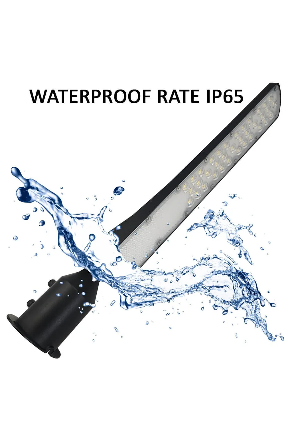 ▷ Lampione a LED nero AREA FLEX orientabile OSRAM Chip da 100W - Outdoor IP65