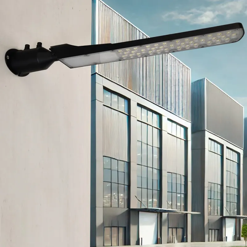 ▷ Lampione a LED nero AREA FLEX orientabile OSRAM Chip da 100W - Outdoor IP65