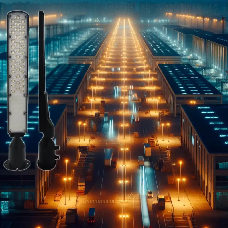 ▷ 100W Black LED Streetlight AREA FLEX Orientable OSRAM Chip - Outdoor IP65