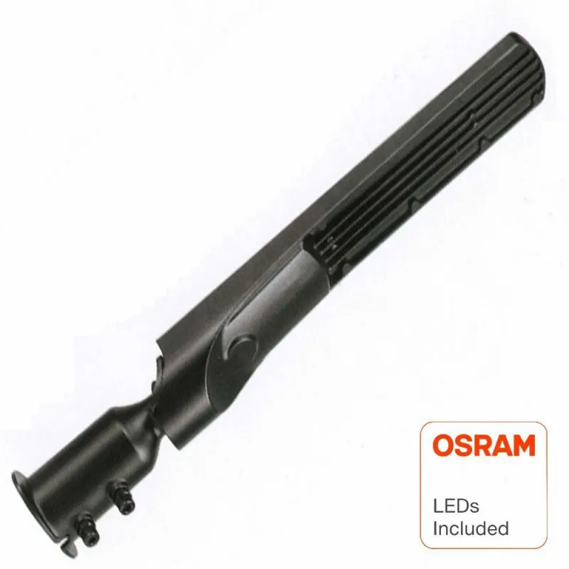 ▷ Lampadaire LED noir 100W AREA FLEX Orientable OSRAM Chip - Extérieur IP65