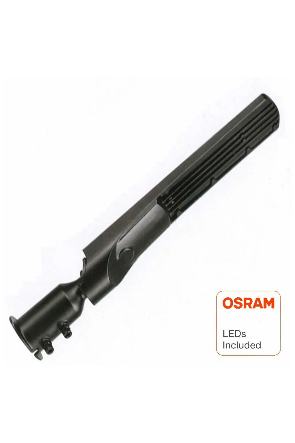 ▷ Poste de luz LED preto de 100W AREA FLEX Orientável OSRAM Chip - Exterior IP65