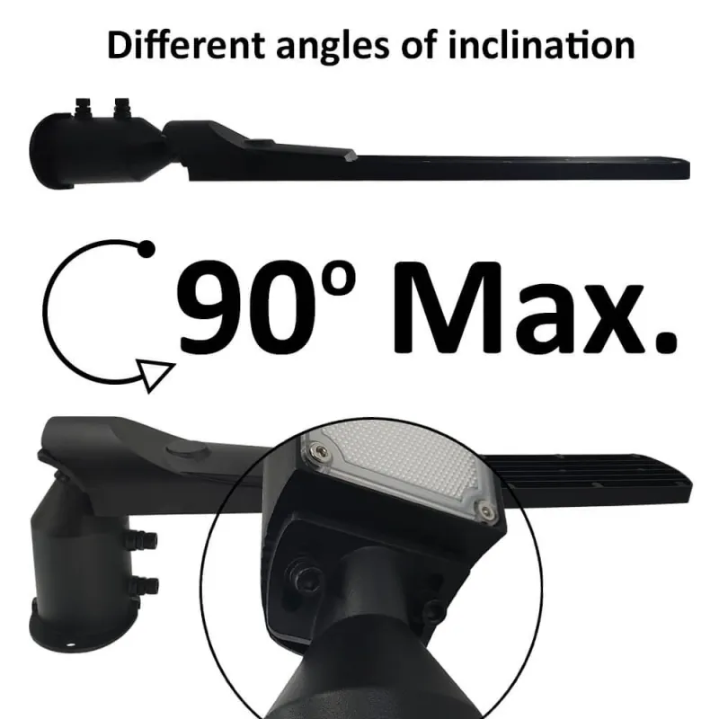 ▷ Led Streetlight 50W Black AREA FLEX Orientable OSRAM Chip - Outdoor IP65