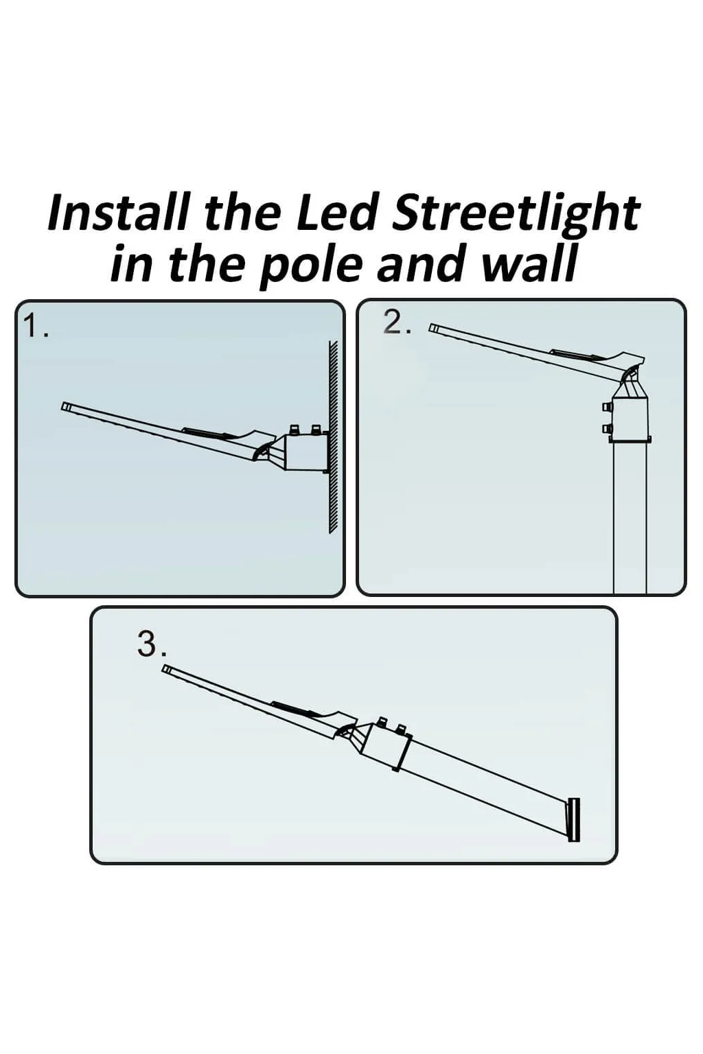 ▷ Lampione a LED nero AREA FLEX orientabile OSRAM Chip - Outdoor IP65 50W