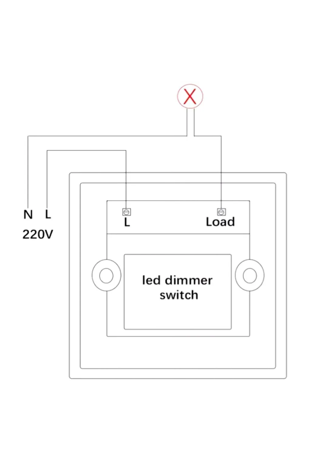 ▷ Acheter Variateur Triac LED jusqu'à 1000w Dimmer AC 220V IP20