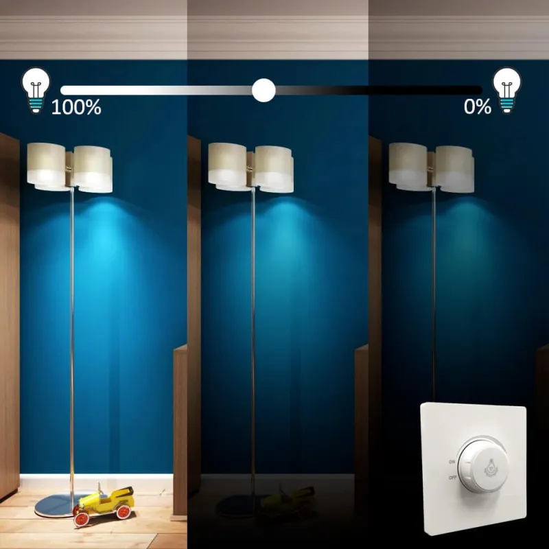 ▷ Acquista il Regolatore Triac LED fino a 1000w Dimmer AC 220V IP20