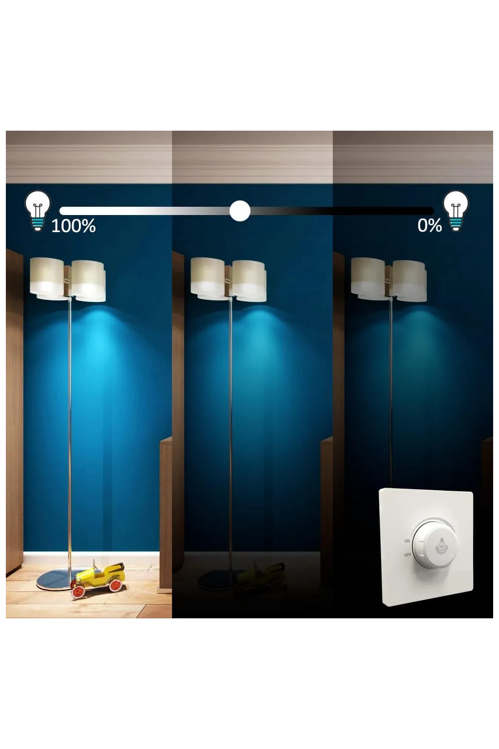 ▷ Acquista il Regolatore Triac LED fino a 1000w Dimmer AC 220V IP20