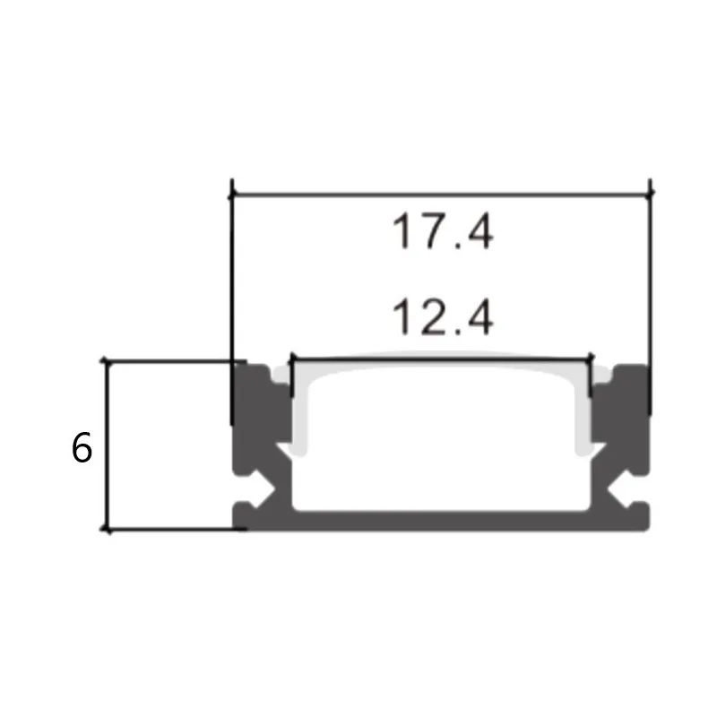 BUY Profile 2 Meters - U - Aluminum - for LED