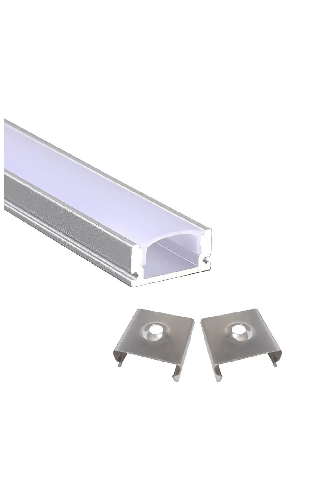 COMPRE Perfil - 2 metros - U - Alumínio - para LED