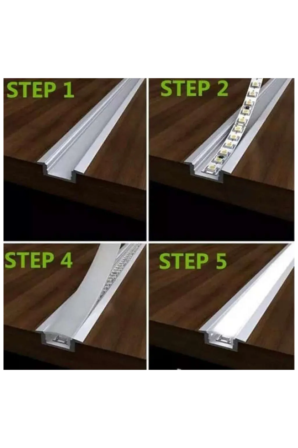 COMPRAR Perfil de 2 metros de Alumínio - Asas- Para embutir