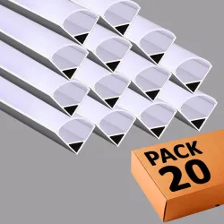 Buy Aluminium Profile 2 metres Angular 90º - L - for LED Strips